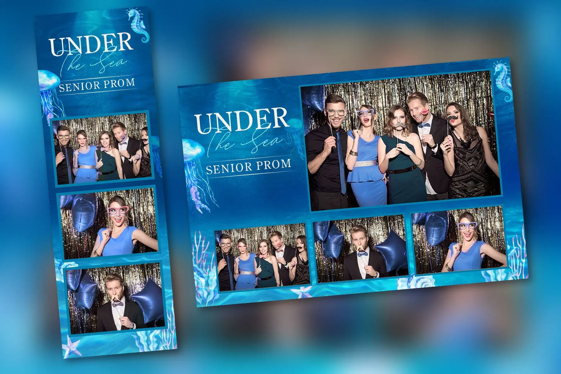 Classic photo booth rental setup with prop kit in Orlando Florida