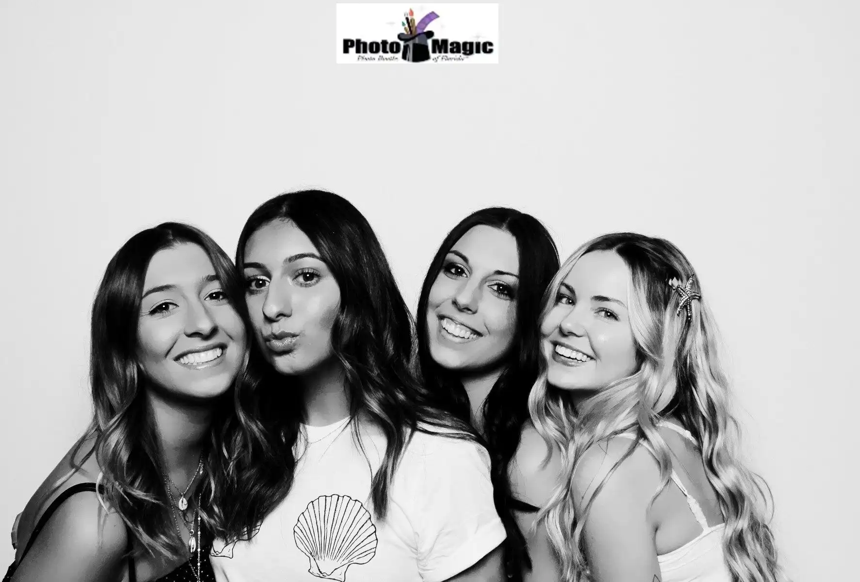 Glam Booth Rental Orlando - Kardashian-Style Black and White Portraits Banner